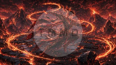 Guardiana del Fuego Carmesí