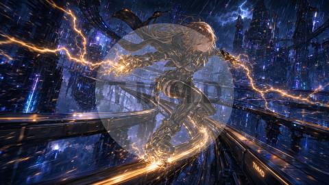 Amber Lightning Rider