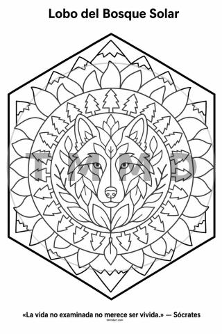 Solar Forest Wolf