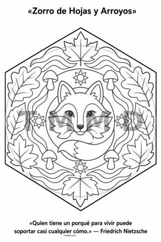 Fox of Leaves and Streams