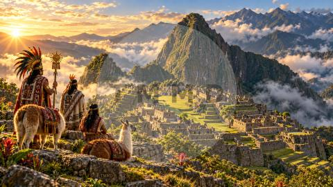 Machu Picchu Among Sacred Clouds