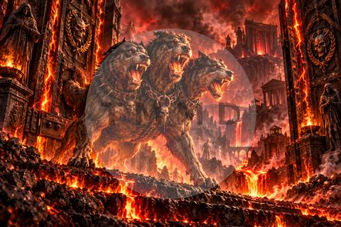 Cerberus Before the Black Gates