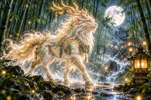 Qilin in the Jade Forest