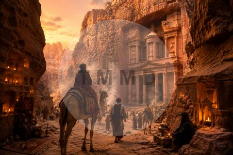 Nabataean City in the Red Gorge