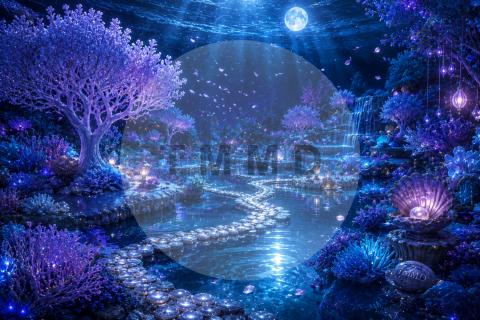 Moonlit Coral Garden