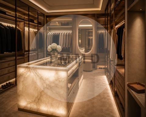Vestidor boutique de alabastro