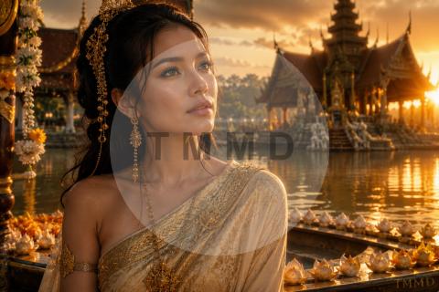Thai Lady of the Floating Temple