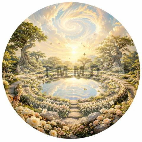 Soft Clouds over a Celestial Garden
