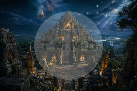Star Ziggurat in the Ancient Jungle