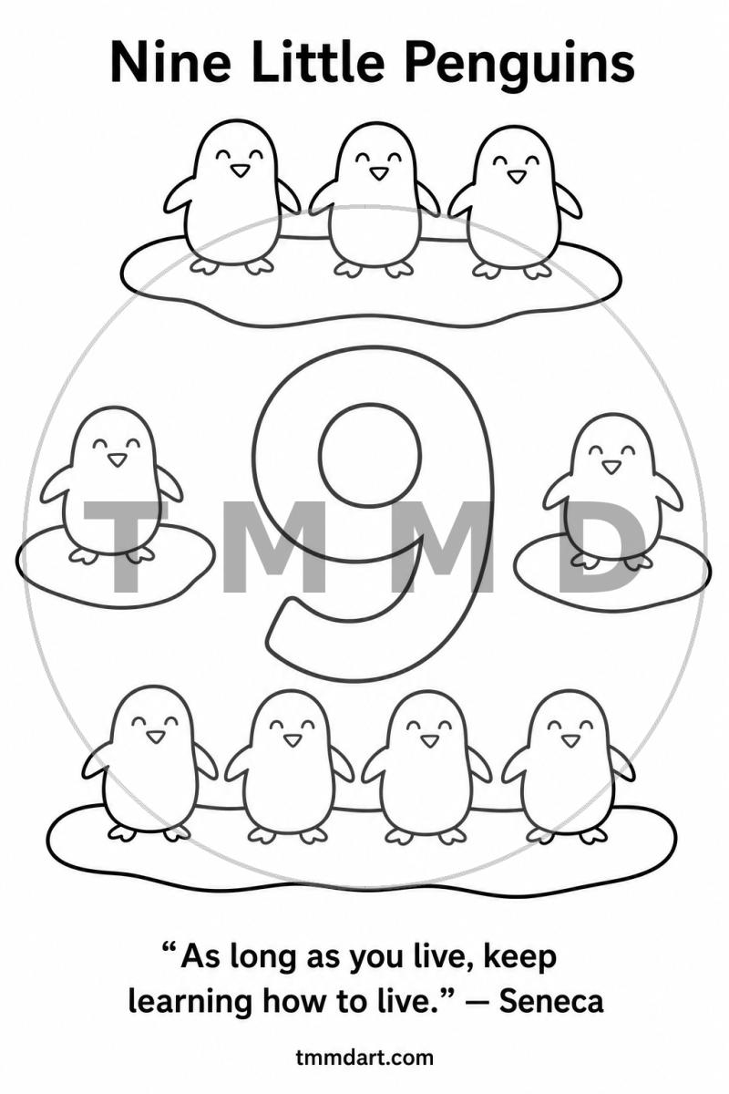 Nine Little Penguins