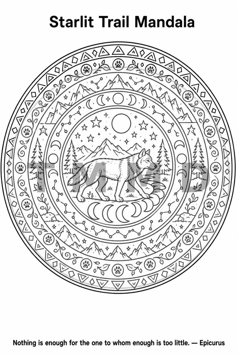 Starlit Trail Mandala