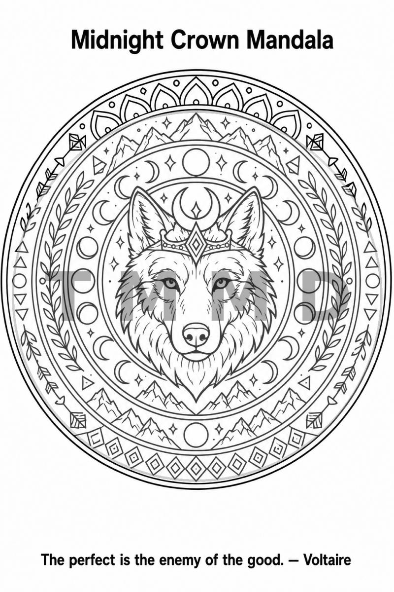 Midnight Crown Mandala