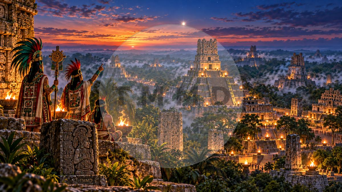 Palacio maya bajo Venus