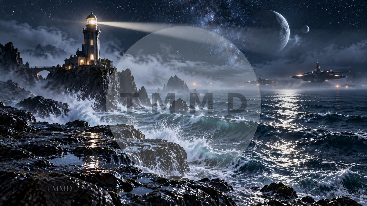 Lighthouse on the Black Ocean