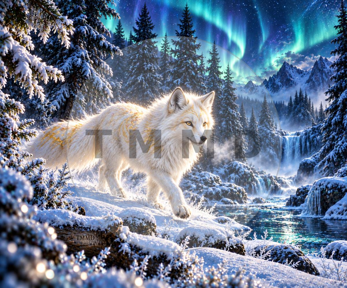The Fox Beneath Auroras