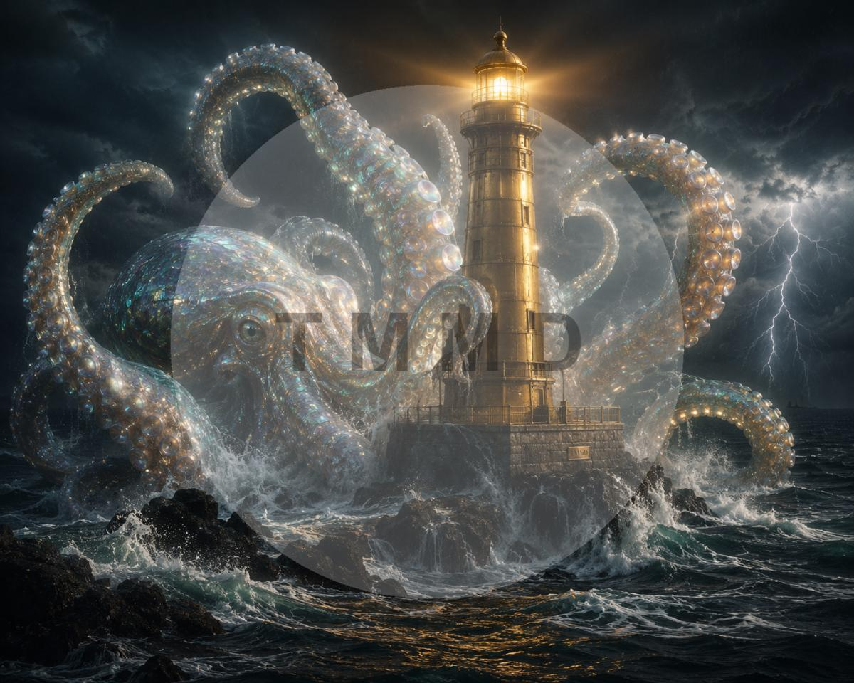 Kraken de Nácar contra el Faro Dorado