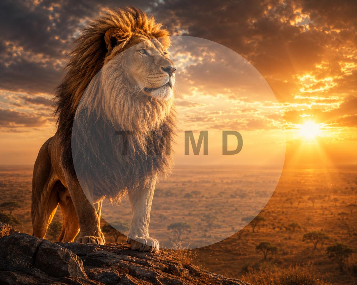 The Solar Lion of the Savanna