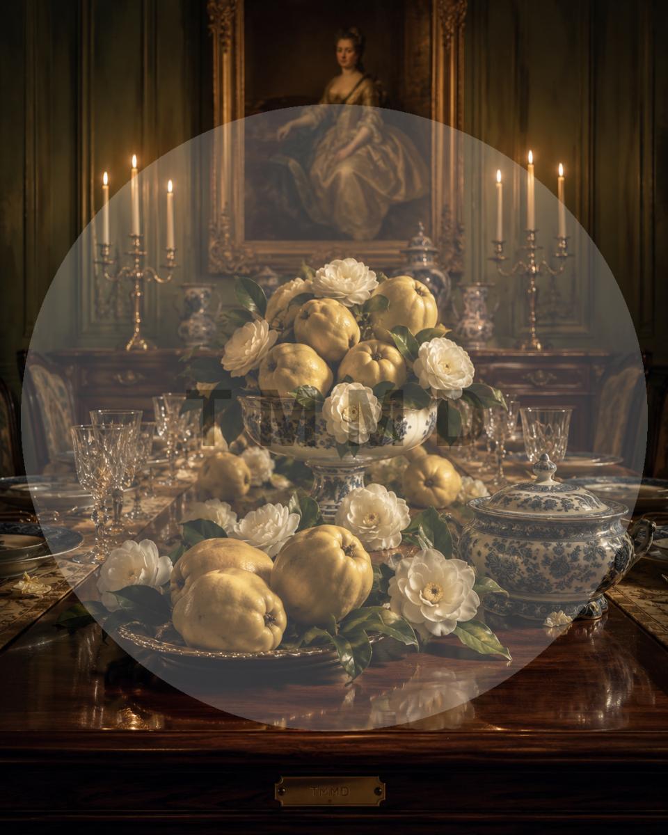 Quinces and Camellias on an Imperial Table