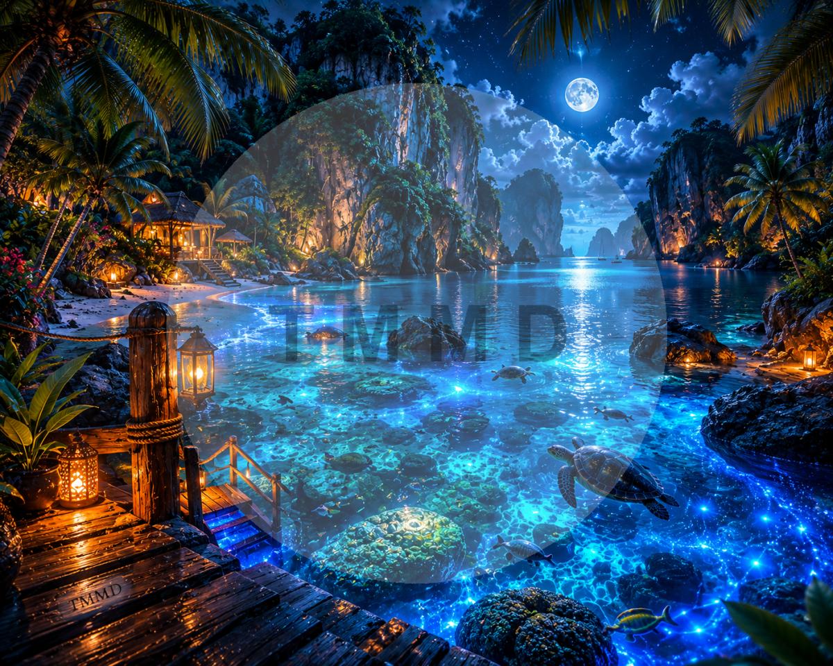 Laguna de Cristal Bioluminiscente