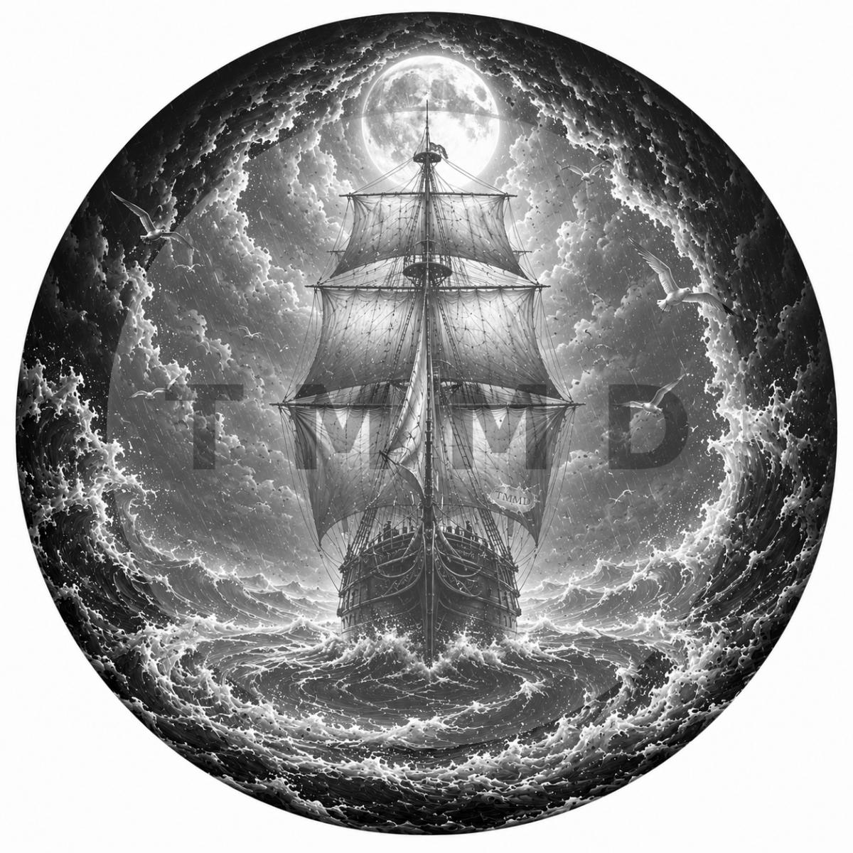 Silver Sails Among Silent Waves