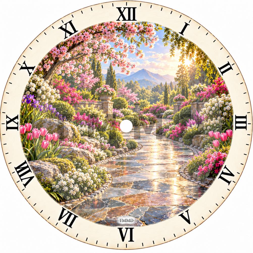 Reloj Sereno Sendero De Piedras Pulidas